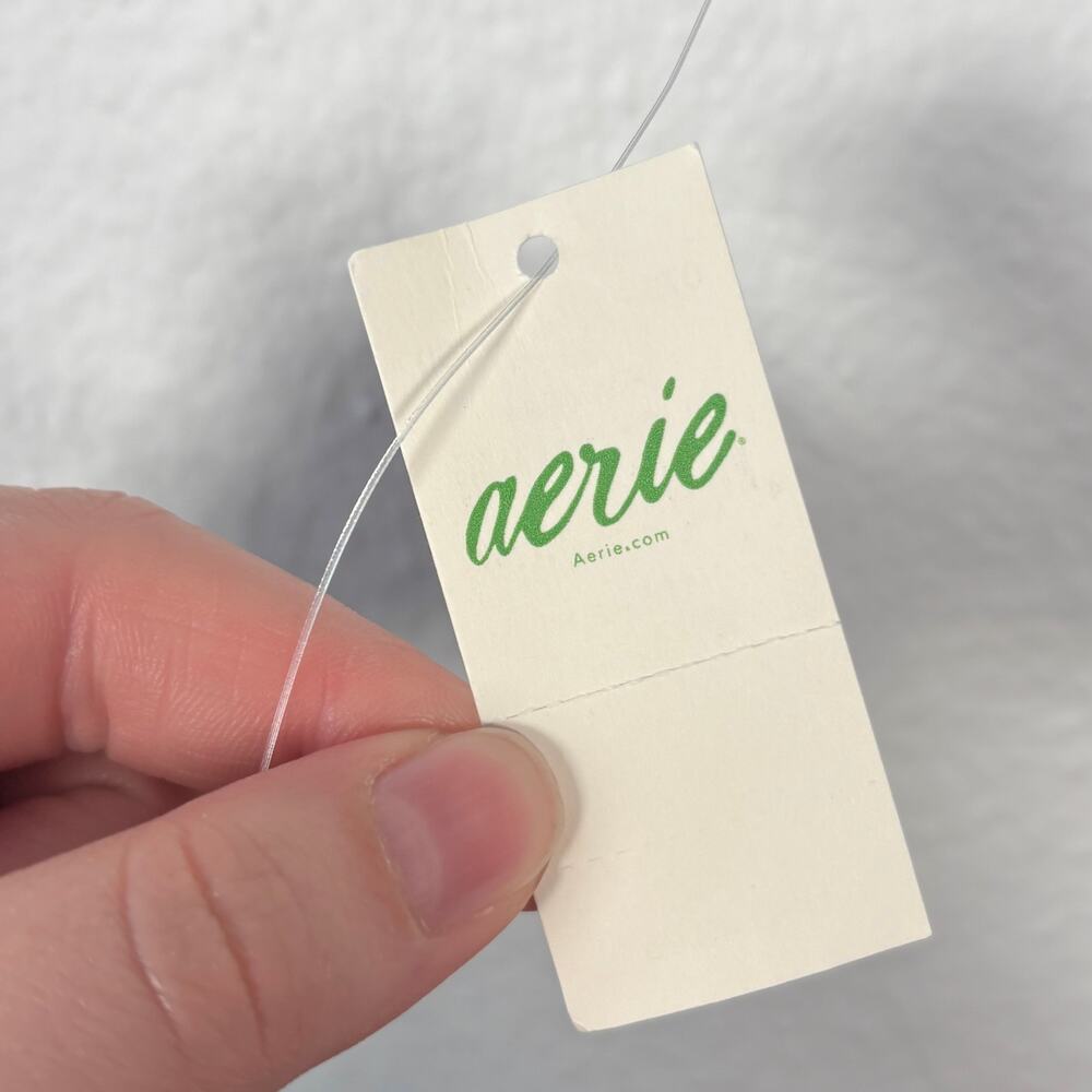 Aerie Natural Linen Blend Sycamore Green Square Neck Side Cut Out Mini Sun Dress - Picture 5 of 14